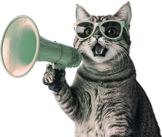 Cat with Megaphone