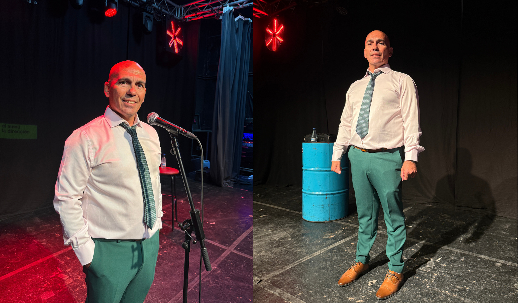 Barbosa posando para unas fotos