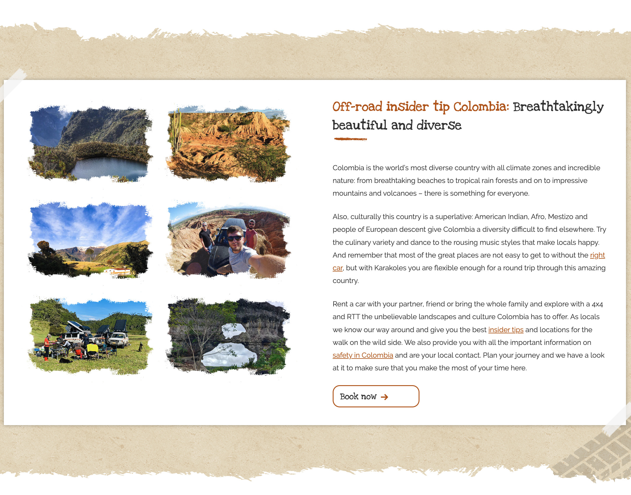 Karakoles 4x4 Travel Diseño de páginas web»