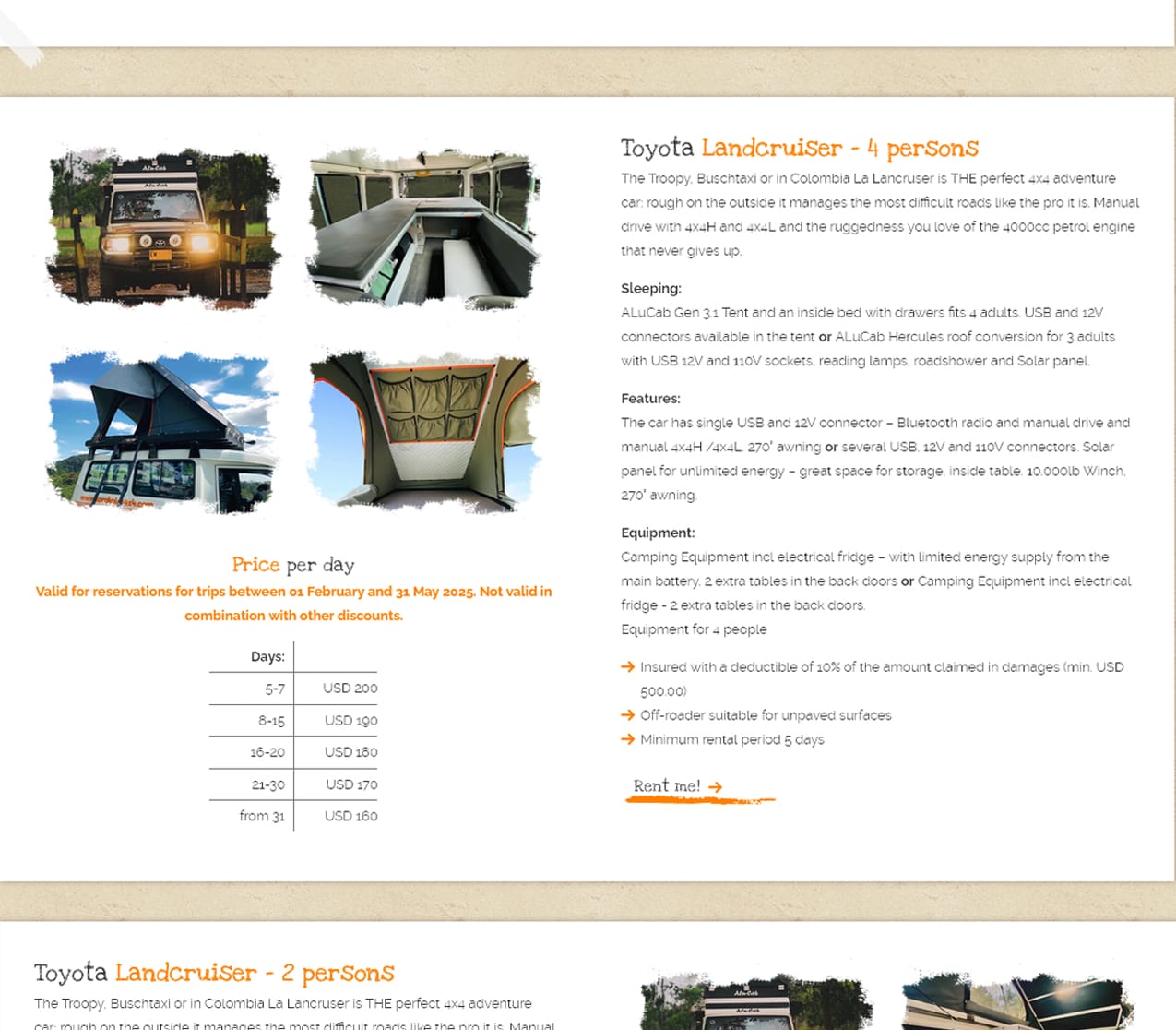 Karakoles 4x4 Travel Diseño de páginas web»