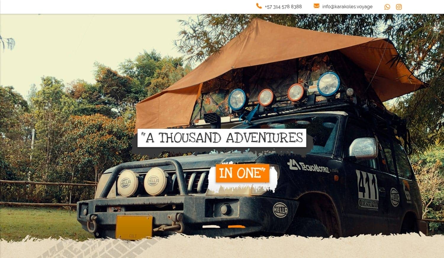 Karakoles 4x4 Travel Diseño de páginas web»